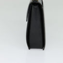 VALENTINO Hand Bag Leather 2way Black Gold Auth 118234-4