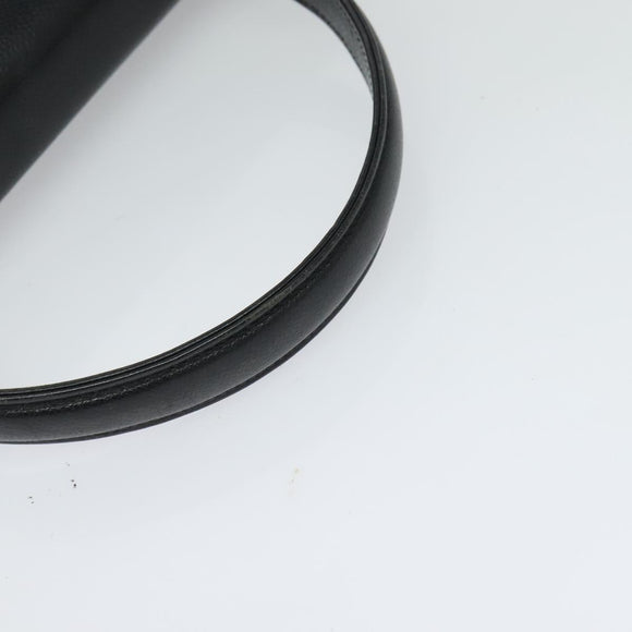 VALENTINO Hand Bag Leather 2way Black Gold Auth 118234