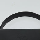 VALENTINO Hand Bag Leather 2way Black Gold Auth 118234-8