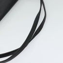 VALENTINO Shoulder Bag Leather Navy Gold Auth 118235-7