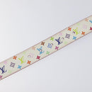 LOUIS VUITTON Multicolor Ceinture Care Belt 37.8"" White M9682 LV Auth 118241-6