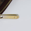 LOUIS VUITTON Damie Payette Zippy Wallet Long Wallet Red N63174 LV Auth 118242V-8