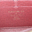 LOUIS VUITTON Damie Payette Zippy Wallet Long Wallet Red N63174 LV Auth 118242A-17