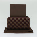 LOUIS VUITTON Damie Payette Zippy Wallet Long Wallet Red N63174 LV Auth 118242V-12