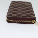 LOUIS VUITTON Damie Payette Zippy Wallet Long Wallet Red N63174 LV Auth 118242A-3