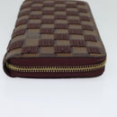 LOUIS VUITTON Damie Payette Zippy Wallet Long Wallet Red N63174 LV Auth 118242A-4
