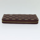 LOUIS VUITTON Damie Payette Zippy Wallet Long Wallet Red N63174 LV Auth 118242A-5