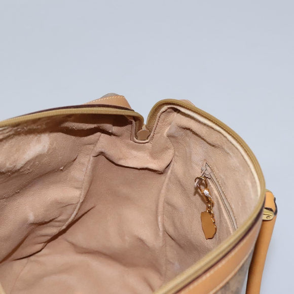 GUCCI Micro GG Supreme Hand Bag PVC 2way Beige Gold 002 123 0033 Auth 118246