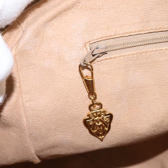 GUCCI Micro GG Supreme Hand Bag PVC 2way Beige Gold 002 123 0033 Auth 118246