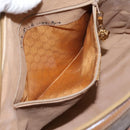 GUCCI Micro GG Supreme Hand Bag PVC 2way Beige Gold 002 123 0033 Auth 118246-24