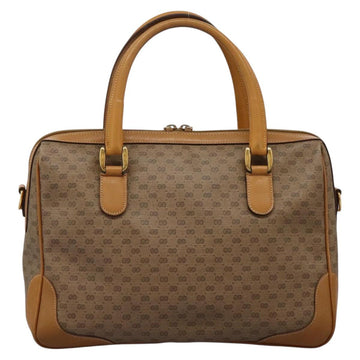 GUCCI Micro GG Supreme Hand Bag PVC 2way Beige Gold 002 123 0033 Auth 118246 - 0