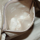 MCM Logogram Vicetos Backpack PVC Leather Beige Gold Auth 118249-22