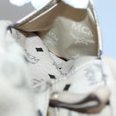 MCM Logogram Vicetos Backpack PVC Leather Beige Gold Auth 118249-24