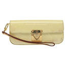LOUIS VUITTON Vernis Pochette lagoon Glasses Case Perle M91801 LV Auth 118256-13