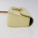 LOUIS VUITTON Vernis Pochette lagoon Glasses Case Perle M91801 LV Auth 118256-3