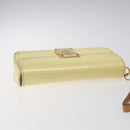 LOUIS VUITTON Vernis Pochette lagoon Glasses Case Perle M91801 LV Auth 118256-5