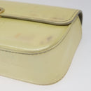 LOUIS VUITTON Vernis Pochette lagoon Glasses Case Perle M91801 LV Auth 118256-14