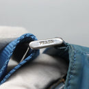 PRADA Shoulder Bag Nylon Blue Silver Auth 118258-9