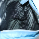 PRADA Shoulder Bag Nylon Blue Silver Auth 118258-20