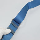 PRADA Shoulder Bag Nylon Blue Silver Auth 118258-8