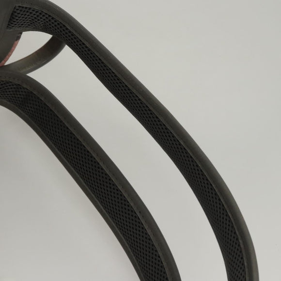 MCM Vicetos Logogram Backpack PVC Leather Pink Silver Auth 118259