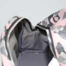 MCM Vicetos Logogram Backpack PVC Leather Pink Silver Auth 118259-23