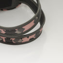 MCM Vicetos Logogram Backpack PVC Leather Pink Silver Auth 118259-9