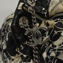 CHANEL Matelasse Chain Shoulder Bag Silk Black CC Auth 118262-17