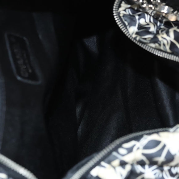 CHANEL Matelasse Chain Shoulder Bag Silk Black CC Auth 118262