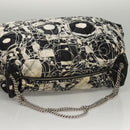 CHANEL Matelasse Chain Shoulder Bag Silk Black CC Auth 118262-6