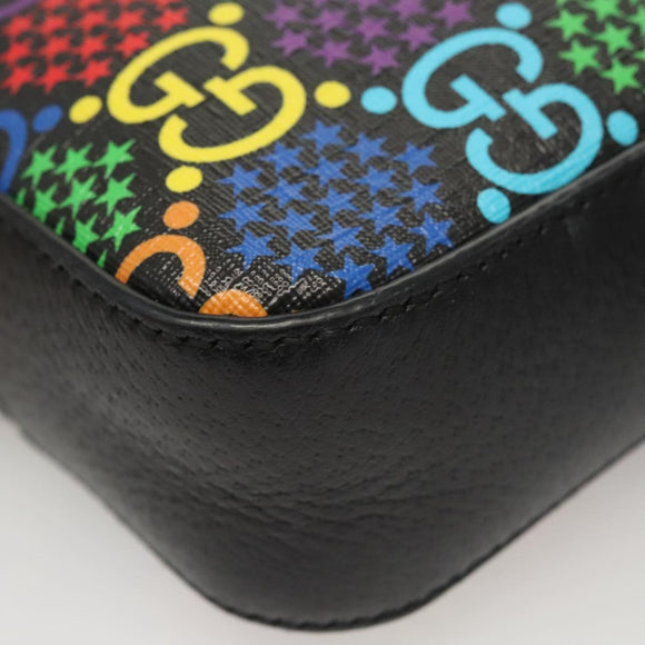GUCCI GG Psychedelic Shoulder Bag Multicolor Silver 598103 Auth 118263