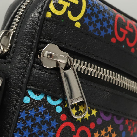 GUCCI GG Psychedelic Shoulder Bag Multicolor Silver 598103 Auth 118263