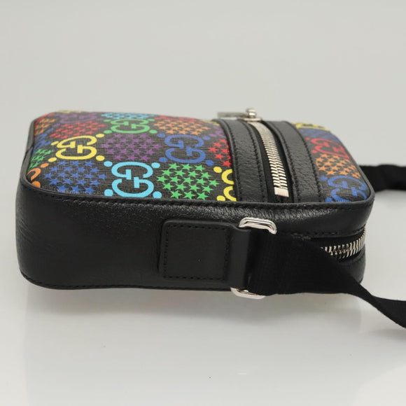 GUCCI GG Psychedelic Shoulder Bag Multicolor Silver 598103 Auth 118263