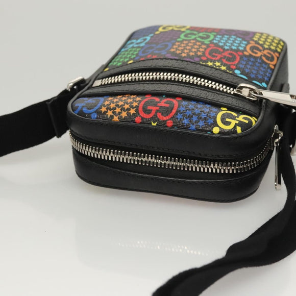 GUCCI GG Psychedelic Shoulder Bag Multicolor Silver 598103 Auth 118263