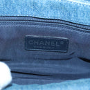 CHANEL Matelasse Chain Shoulder Bag Denim Blue CC Auth 118265-17