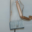 CHANEL Matelasse Chain Shoulder Bag Denim Blue CC Auth 118265-22