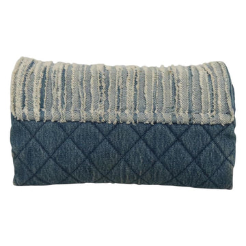 CHANEL Matelasse Chain Shoulder Bag Denim Blue CC Auth 118265 - 0