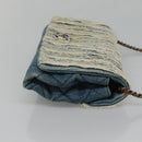CHANEL Matelasse Chain Shoulder Bag Denim Blue CC Auth 118265-3