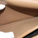 Christian Dior Honeycomb Canvas Chain Bag PVC Leather Black Gold Auth 118277-21