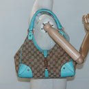 GUCCI GG Canvas Jackie Shoulder Bag Beige 124407 Auth 118283-22