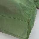 PRADA Shoulder Bag Nylon Green Gold Auth 118291-15