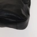 GUCCI Bamboo Hand Bag Leather Black Gold 001 2058 1577 0 Auth 118294-9