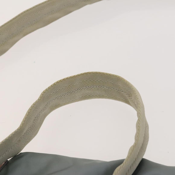 PRADA Backpack Nylon Light Blue Silver Auth 118295