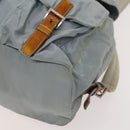 PRADA Backpack Nylon Light Blue Silver Auth 118295-16