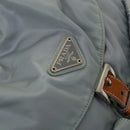PRADA Backpack Nylon Light Blue Silver Auth 118295-20