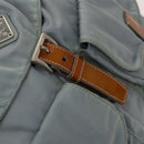 PRADA Backpack Nylon Light Blue Silver Auth 118295-21
