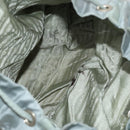 PRADA Backpack Nylon Light Blue Silver Auth 118295-21