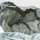 PRADA Backpack Nylon Light Blue Silver Auth 118295-25
