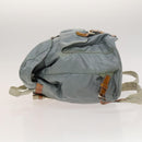 PRADA Backpack Nylon Light Blue Silver Auth 118295-4
