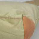 PRADA Shoulder Bag Nylon Beige Silver Auth 118296-15